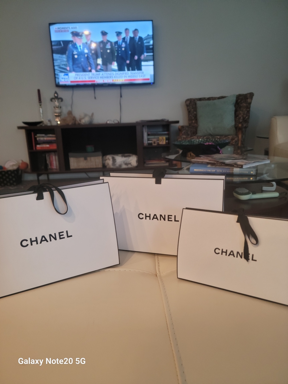 Chanel Shopping Bags - White & Black Set
